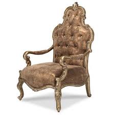 Michael Amini Platine De Royale Armchair Finish Color Wood Chair Chair Armchair