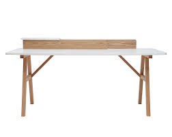 Eur 181,99 en.casa® schreibtisch weiß/grau konsole sekretär sideboard büro beistell tisch. Skandinavischer Schreibtisch Holz Und Weiss L 180 Cm Togary Miliboo