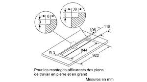 Hotte Plan De Travail 92cm 690m3 H B Nr Serie 6 Ddd96am60 Bosch