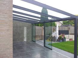 429 Gumax Terrasoverkapping Met Glazen Dak En Glazen Schuifwanden Pergolawithroof Glasdach Pergola Dach Uberdachung Garten