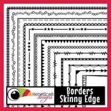 Borders Skinny Edge Doodle Borders Clip Art Borders Clip Art