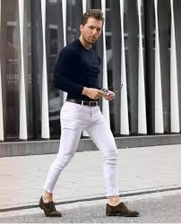How To Wear White Pants Style For Men 37 White Pants Men Mens Pants Fashion Pants Outfit Men