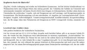 Hier finden sie tipps, die beim schreiben helfen. Schnell Durchblicken So Einfach Kann Es Gehen Kopfnoten Auf Zusatzzettel Meldung Und Leserbrief