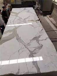 The kitchen is one of the best places in the home to pull out all the stops will the white tile kitchen flooring trend last in 2021 and beyond? Factory Custom Luxury Well Polished White Staturio Marble Tiles For Kitchen Counter Top From China Stonecontact Com