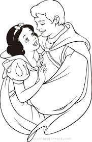 Alba ca zapada este o printesa, a carei mame vitrege ii vrea raul, deoarece o invidiaza pentru frumusetea sa. Coloring Page Disney Princess Princess For Coloring
