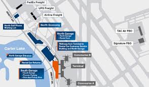 Car parks with security staff and valet parking service at the south end of the terminal (tel +1 778 753 3735). Airport Maps Oma Omaha Eppley Airfield