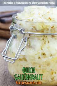 I Conquered This Recipe Quick And Easy Homemade Sauerkraut Recipe Saurkraut Recipes Easy Sauerkraut Recipe Homemade Sauerkraut