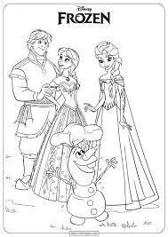 She lives in the palace in complete isolation so that her subjects and especially. Frozen Anna Elsa Kristoff And Olaf Coloring Page