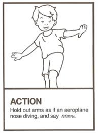 For example, for the /s/ sound, the action is wiggling your arm around . Jolly Phonics