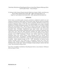 Di samping kementerian kebudayaan kesenian dan pelancongan, penglibatan pihak lain juga adalah penting dalam pelaksanaan dasar ini. Pdf 36 Pendidikan Multikultural Kepelbagaian Budaya Dalam Mata Pelajaran Hubungan Etnik Dari Perspektif Islam Satu Pandangan Iema Aurie Academia Edu