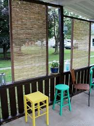 On our short rods we placed the hangers on the main beams of the patio cover. Outdoor Privacy Screen Ideas For Patios