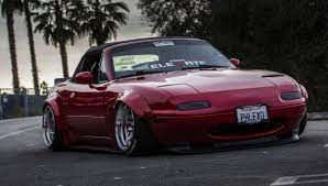 Miata Mazda Mx 5 Mx 5 Mx5 Widebody Rocket Bunny Mazda Sunset Los Angeles Car Vehicle Red Cars 4k Wallpaper Hdwallpaper Des In 2021 Miata Mazda Mx Mazda Mx5