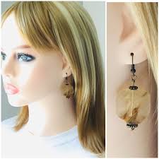 Pendientes de otoño Boho largo pendiente, regalo ella, regalo para ella,  regalo hecho a mano, regalo de mejor amigo, pendiente Boho, regalo para  mamá, regalo de joyería, con cuentas