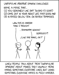 But sometimes, bad reviews are shown as fresh, so it's not always consistent. 2184 Unpopular Opinions Explain Xkcd