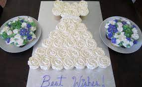 Cupcake Dress Cake Cakes Or Something Like That Bridal Shower Cupcake Wedding Dress Wedding Dress Cupcakes Bridal Shower Cupcakes Wedding Shower Cupcakes