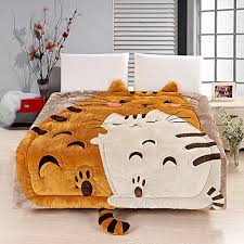 Totoro posters & canvas arts. Memorecool Upgrade Flannel Totoro Bed Cover Cute Cartoon Comforter For Kids Soft Totoro Cat Owl Duvet Cover Removable And Washable Quilt Buy Online In Faroe Islands At Faroe Desertcart Com Productid 32283747