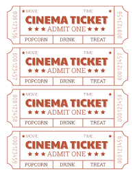 Movie Tickets Family Movie Night Printables Movie Night Printables Movie Tickets