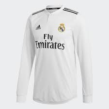 If you order over 60pcs jerseys and pay by wu/mg , except can get total 8% discount, you aslo can get 2 pcs free jersey. Real Madrid Home Jersey Authentic L S 2018 19
