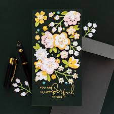 If your kids are planning to buy some gifts for friendship day, try out the options mentioned below: Mini Slimline Floral Friendship Card Yana Smakula