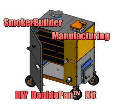 Doublepan Gravity Feed Smoker Diy Kit Smoker Plans Diy Smoker Diy Kits