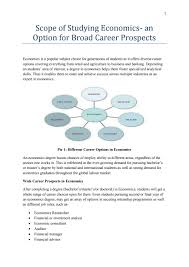 Got 2+ years of financial advisor experience? Scope Of Studying Economics An Option For Broad Career Prospects By Brainwaredm1 Issuu