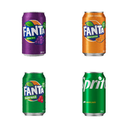 Refrigerante Lata 350ml (Guaraná / Fanta Laranja)