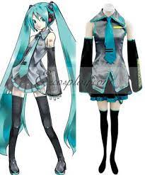 Vocaloid Hatsune Miku Initial Cosplay Costume Miku Cosplay Vocaloid Cosplay Cosplay Outfits