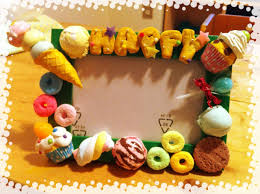 オール紙粘土フォトフレーム の作り方 その他 リメイク デコレーション アトリエ 紙粘土 フォトフレーム デコレーション