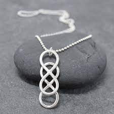 Double Infinity Necklace Infinity Necklace Infinity Jewelry Men Necklace