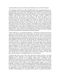 After the night they write two reflection papers. Writing A Self Reflective Essay Self Reflection Essay