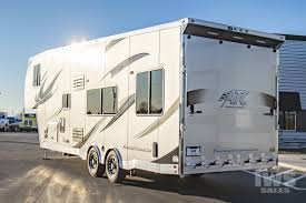 Akin to the puma, the keystone cougar has is own variant of toy hauler fifth wheel, even if the brand only really has two floorplans in its name: Fifth Wheel Toy Haulers Iws Trailers