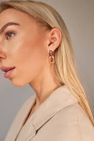 Laura Rose Gold Stud Earrings