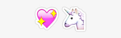 Unicorn Heart Emoji Set Stickers By Waverlie Unicorn Pink Heart Emoji Transparent Png 375x360 Free Download On Nicepng
