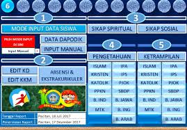 Dalam membentuk generasi yang memiliki kepribadian yang beriman, produktif, kreatif, inovatif, dan afektif serta mampu berkontribusi pada kehidupan bermasyarakat, berbangsa, bernegara, dan peradaban dunia. Aplikasi Raport K13 Revisi 2017 Sd Kelas 1 2 3 4 5 6 Semester 2