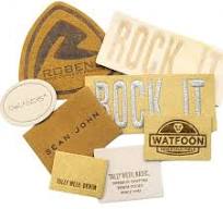 Suede Leather Clothing Labels | Embroidered patches ...