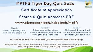 Or scroll on to see the festival themed quiz questions and answers here, without downloading. Now You Can M P Tiger Foundation Society India Facebook