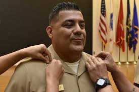 Please join us in congratulating NMTSC's newly-frocked senior chief petty  officers, Senior Chief Hospital Corspman Jaime Garza, from Corpus Christi,  TX, and Senior Chief Hospital Corpsman Aaron C. Scott, from St. Louis,