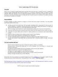 Marketing research analysts gather together and analyse data from diverse sources to produce promotion is to senior analyst, accounts director, research executive or into management. Senior Analyst 03 11 2 Financial Analyst Stockbroker