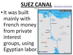 Construction began, at the northernmost port said end of the canal, in early 1859. The Age Of Imperialism Chapter Ppt Download