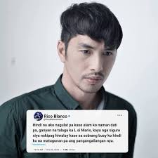 RICO BLANCO, HAS BROKEN THE SILENCE MARIS. Rico Blanco finally speaks out  regarding the controversy between Maris Racal and An… See more #everyoneシ゚  #everyonefollowers #everyone