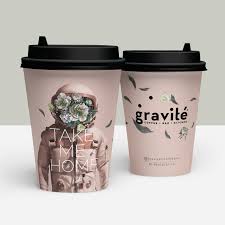 Download Gravite Coffeeshop Takeaway Cup And Event Poster Design On Behance Coffee Cup Design Paper Cup Design Paper Coffee Cup PSD Mockup Templates