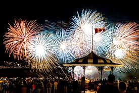Fireworks Over The St Lawrence Seaway In Old Town Quebec City Canada Quebec City Canada Quebec City Fireworks
