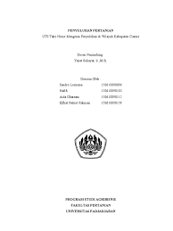 Maybe you would like to learn more about one of these? Penyuluhan Pertanian Uts Take Home Penyuluhan