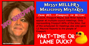 So I never heard or seen but did Miss Carley and her attorney ever show up  at city hall like they were told to do early this month?