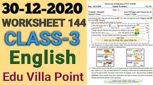 It's good to students also start to have we focused ability to research subjects and report their research findings. Class 3 English Worksheet 144 Worksheet 144 Class 3 30 Dec 2020 Edu Villa Point Youtube