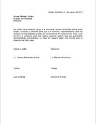 Ejemplos de carta poder simple en formato word. Carta Poder Formatos Y Ejemplos Word Para Llenar E Imprimir