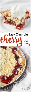 Easy Crumble Cherry Pie Recette Crumble Facile Idee Tarte Et Recette Tarte