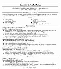 Soccer Player Resume Example Soccer Athens Georgia