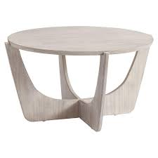 Modern farmhouse design that compliments any style. Lenox Round Whitewash Crisscross Lounge Table