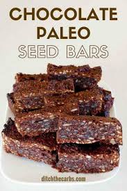 chocolate paleo seed bars absolutely